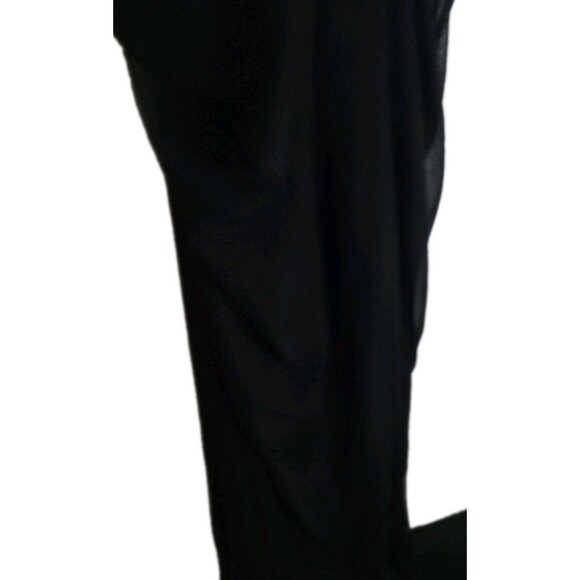 Tadashi Shoji Maxi Dress Sz Small Ruched Pleated Maxi Formal Black Off Shoulder - Picture 6 of 7